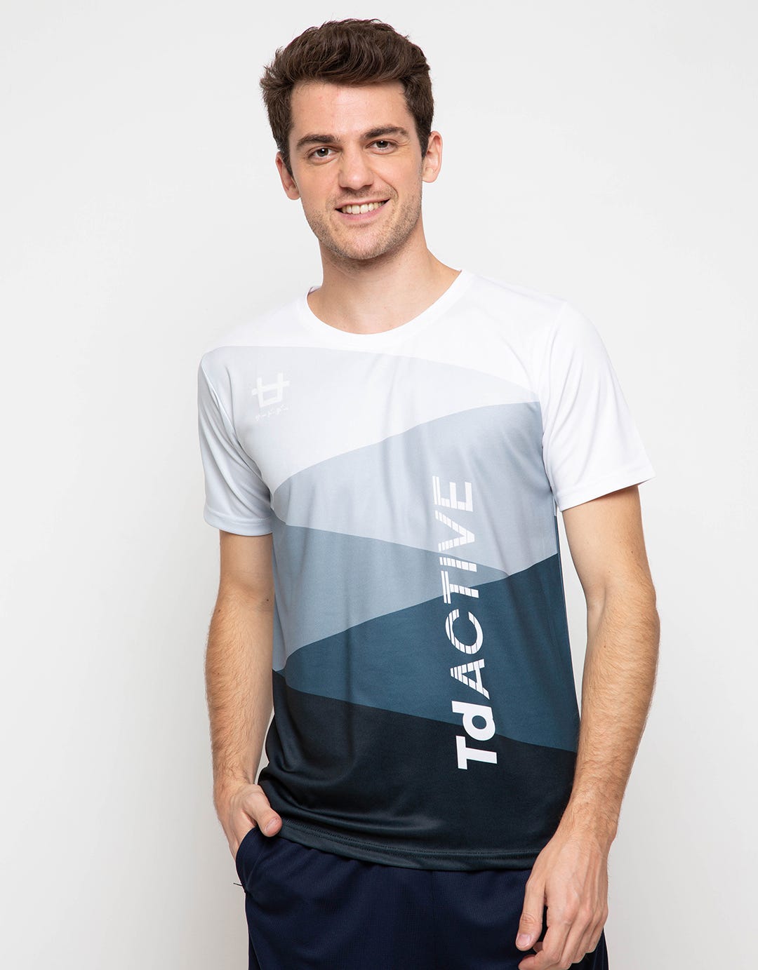 Third Day Co Td Active Dakan Grey Spriral Running Jersey