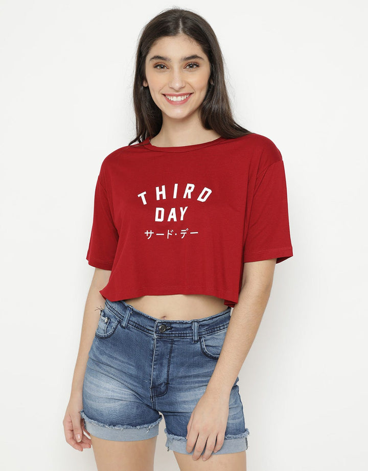 Third Day Crop Top Thrdy Simperu T-shirt