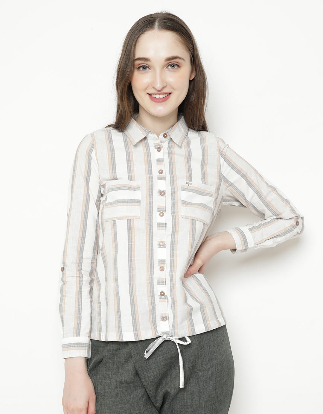 Triset Blouse Print Stripes