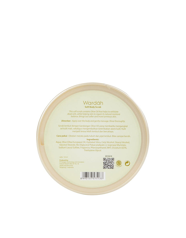 Wardah Soft Body Scrub With Olive 150 ml