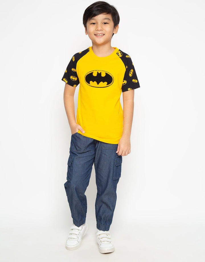 COOL BOY Denim Pants with Rib Waist