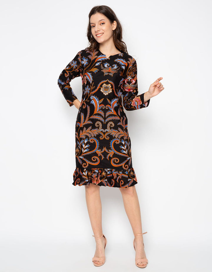 Bali Lestari Ruffle Blouse Katun Wanita