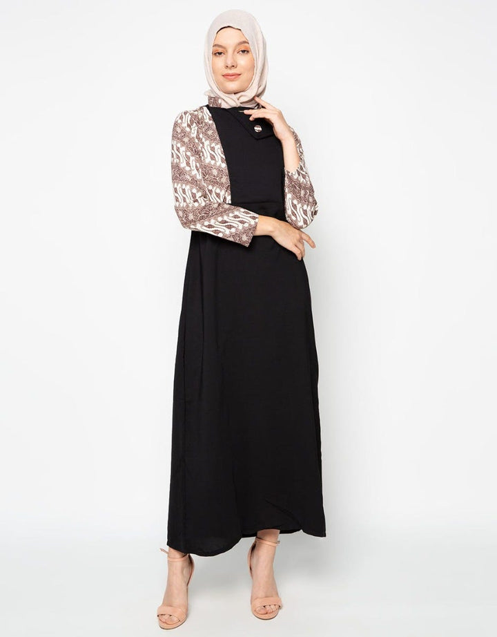 Arjuna Weda Batik Parang Seling Gamis Wanita