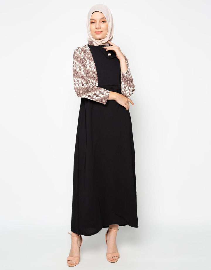 Arjuna Weda Batik Parang Seling Gamis Wanita