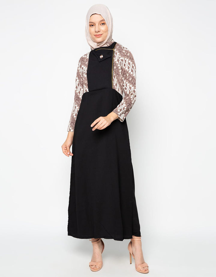 Arjuna Weda Batik Parang Seling Gamis Wanita