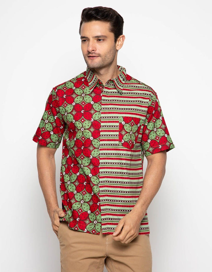 Arjuna Weda Hem Batik Kawung Candy