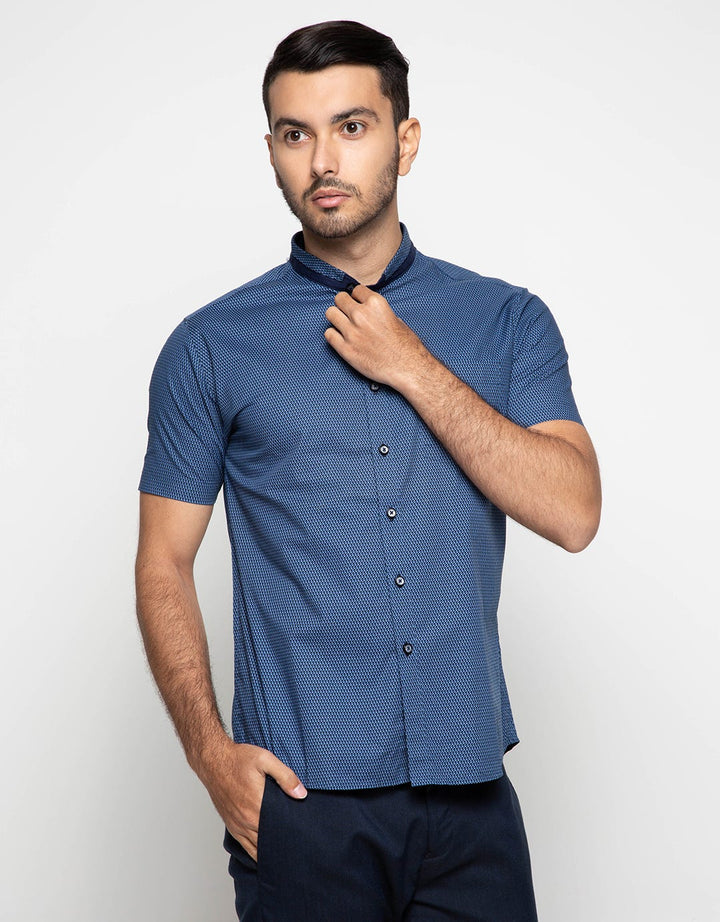 Izzue Stand Up Collar Men's Shirt