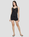 St. Yves Top Boxer Lace Set Lingerie Wanita