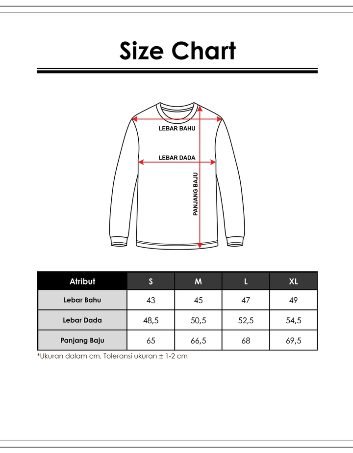 Cardinal Jeans V-Neck Kaos Lengan Panjang Pria