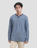 Cardinal Jeans V-Neck Kaos Lengan Panjang Pria
