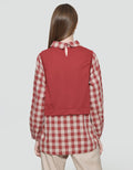 Expand Miva Blouse With Vest Wanita