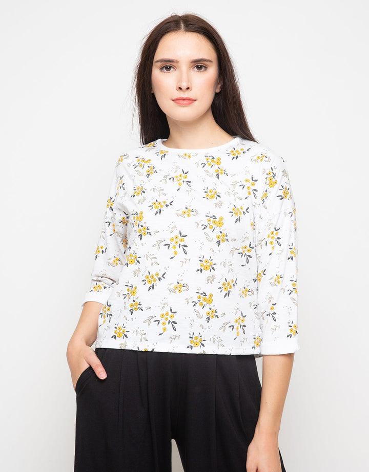 TOP KNIT LS FP SML F