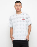Disney Print Mickey Mouse Face Kaos Pria