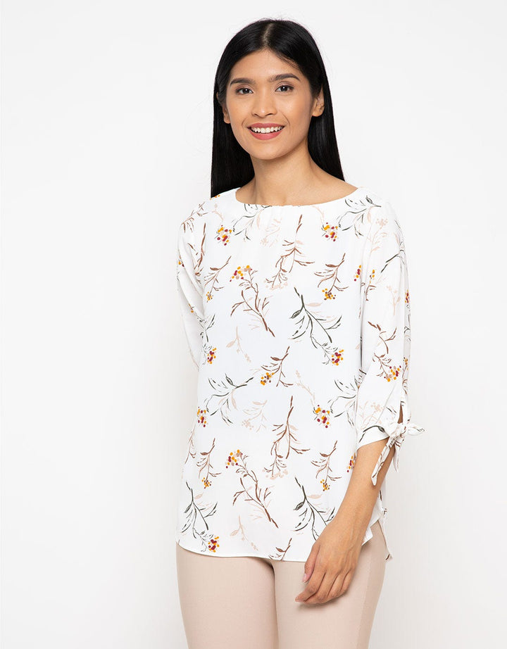 St. Yves Bow Sleeve Blouse Wanita
