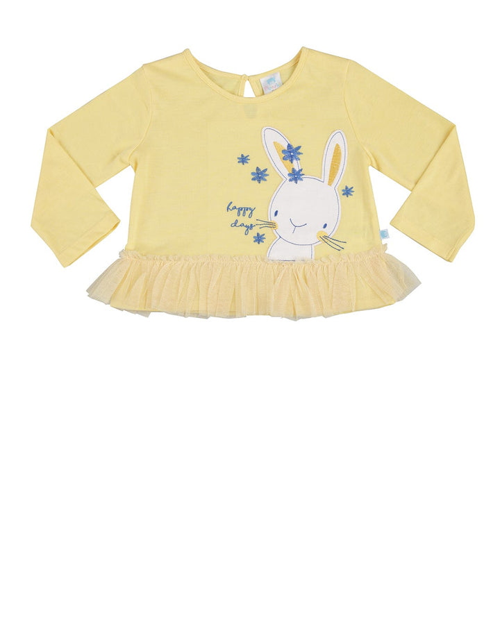 LS BUNNY YELLOW FLOW
