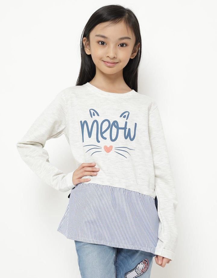 SWEATSHIRT COMBI WOV