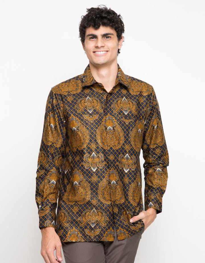 Semata Wayang Kemeja Batik Navy SWML30190