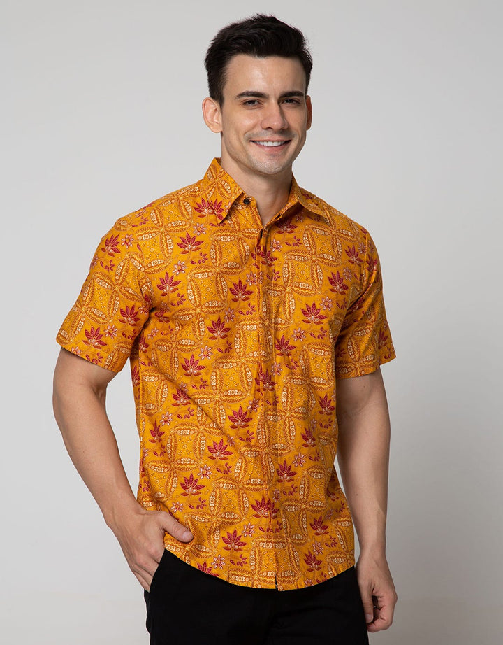 Adikusuma Hem Batik Lereng Kawung Pria