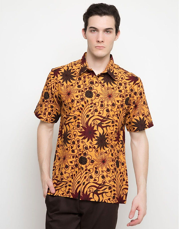 Adikusuma Batik Shirt Aster Flower