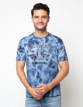 LGS Man Kaos Leader Print Abstrak