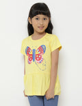 Cardinal Kids Girl Butterfly Print T-shirt