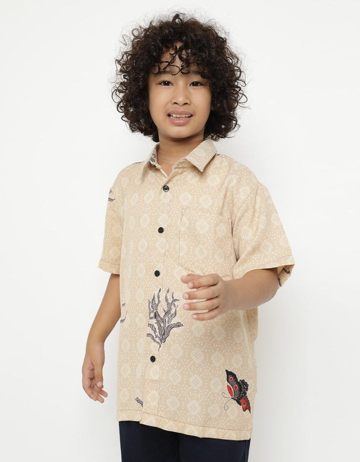 Arjuna Weda Hem Kawung Woven Batik