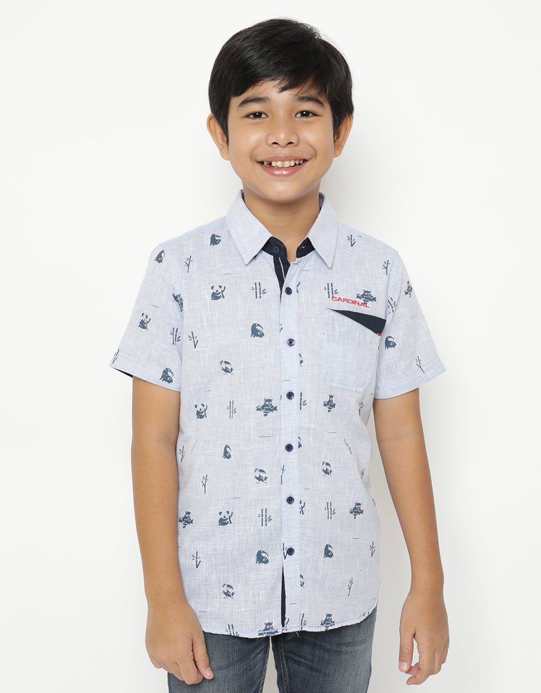 Cardinal Kids Boy Pandas Shirt