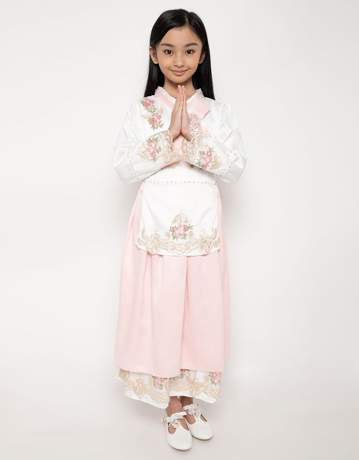 Princessa Flami Dress Muslim Detail Bordir Floral