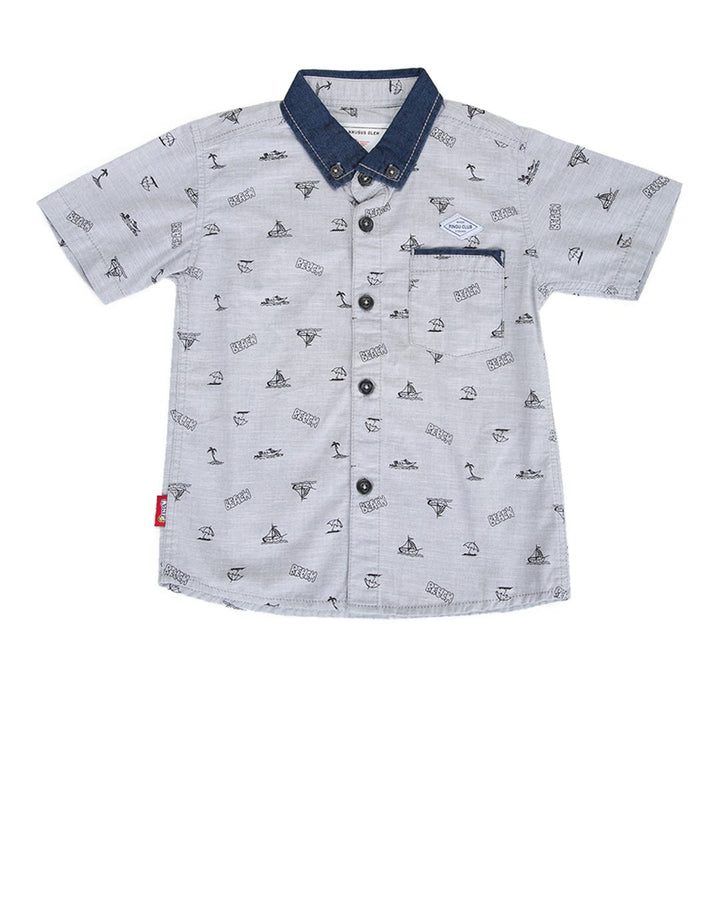 Pingu Kemeja Lengan Pendek Motif Kapal 92204606.1