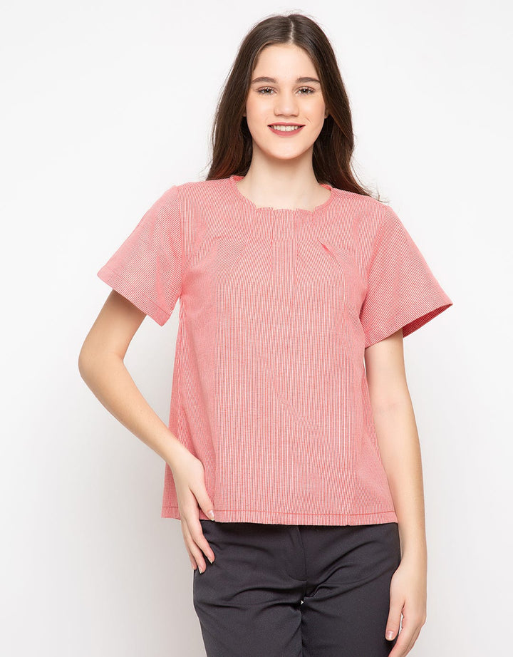 Point One Sierra Stripe Blouse
