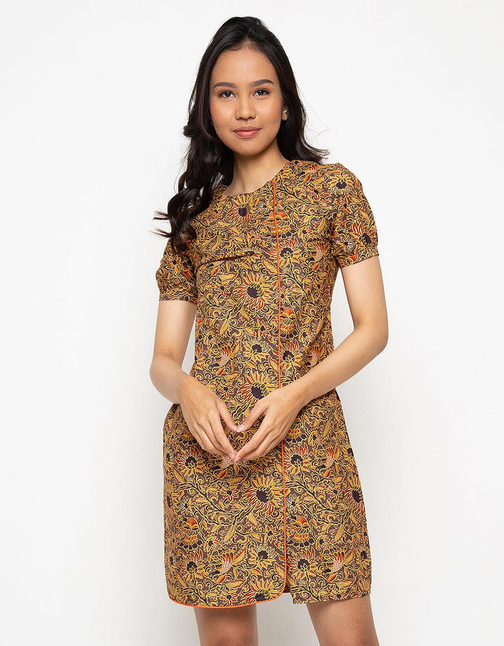 Arjuna Weda Sunflower Batik Sackdress