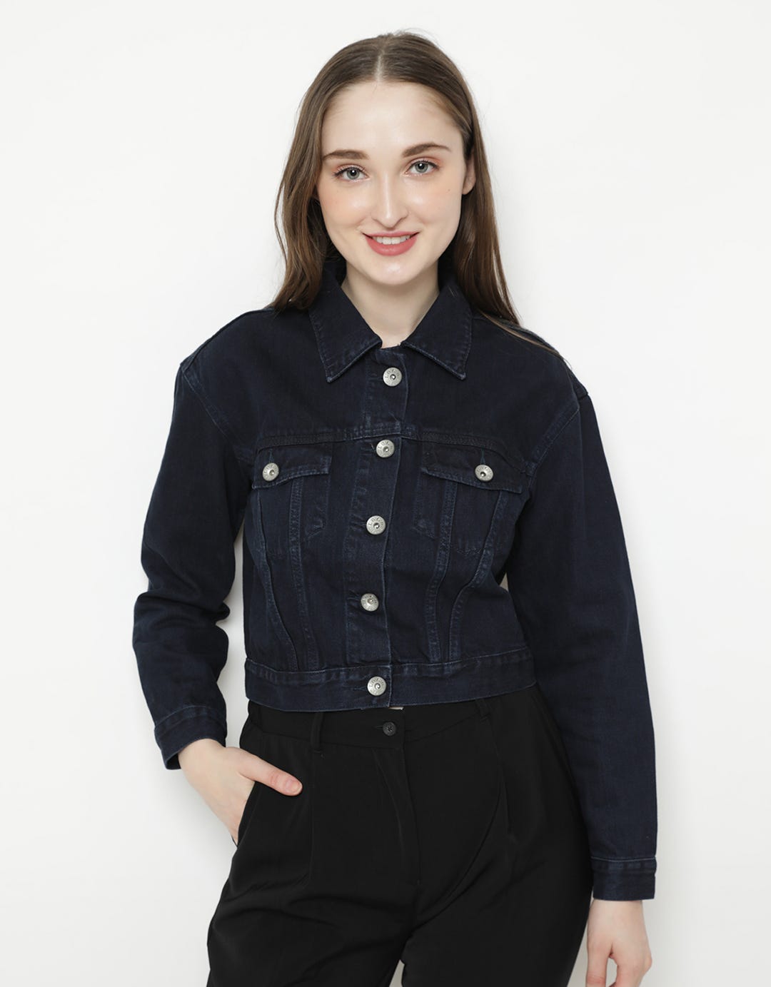 Logo Jeans OD Crop Women's Denim Jacket