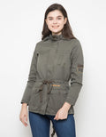 Cardinal Girl Jaket Hoodie Detail Multipockets