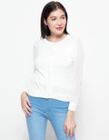 Cardinal Femme Plain Basic Cardigan Wanita