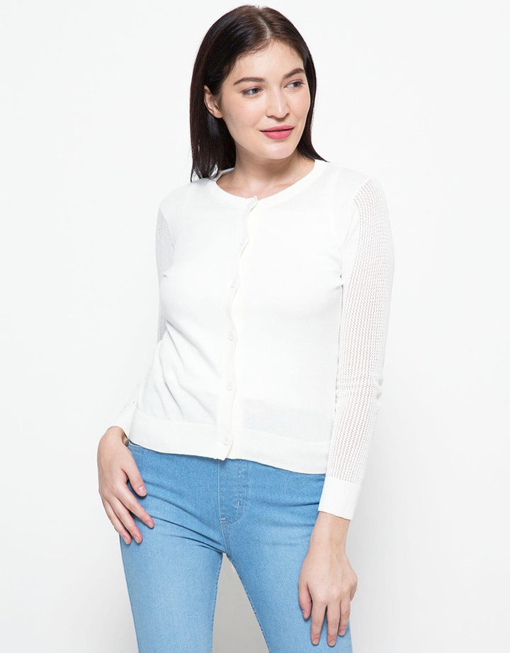 Cardinal Femme Plain Basic Cardigan Wanita