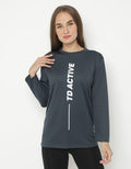 Third Day Co T-shirt Lengan Panjang Detail Print