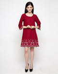 Minimal Scallop Embroidery Dress 4008567