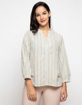 Minimal Slit Neck Dobby Top