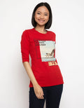 LGS Women Ladies Short Sleeve Print T-shirt