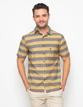 Walrus Stripes Shirt Walrus Studio Blue Gx20126K