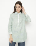 Triset Blouse Small Check Wanita