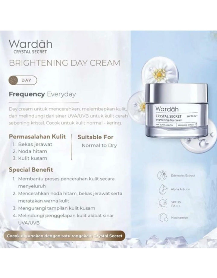 Wardah Crystal Secret Brightening Day Cream 30 g