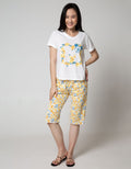 Disney Pajama Capri Mickey Flower
