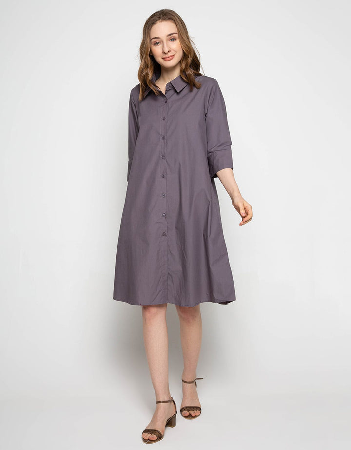 Puricia Dress Kemeja Lengan Panjang