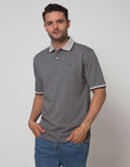 Cole Short Sleeve Polo Shirt Solid Texture
