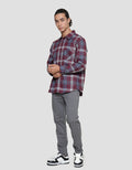 Anyday Medi Checks Kemeja Lengan Panjang Pria