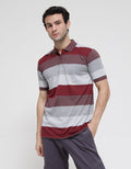 Anyday Short Sleeve Polo Shirt Stripe