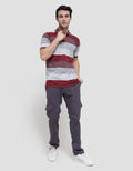 Anyday Short Sleeve Polo Shirt Stripe