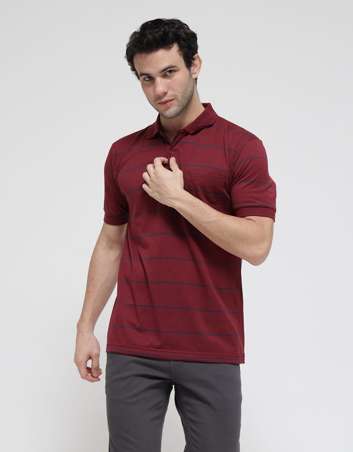 Anyday Stripe Casual Polo Shirt Men