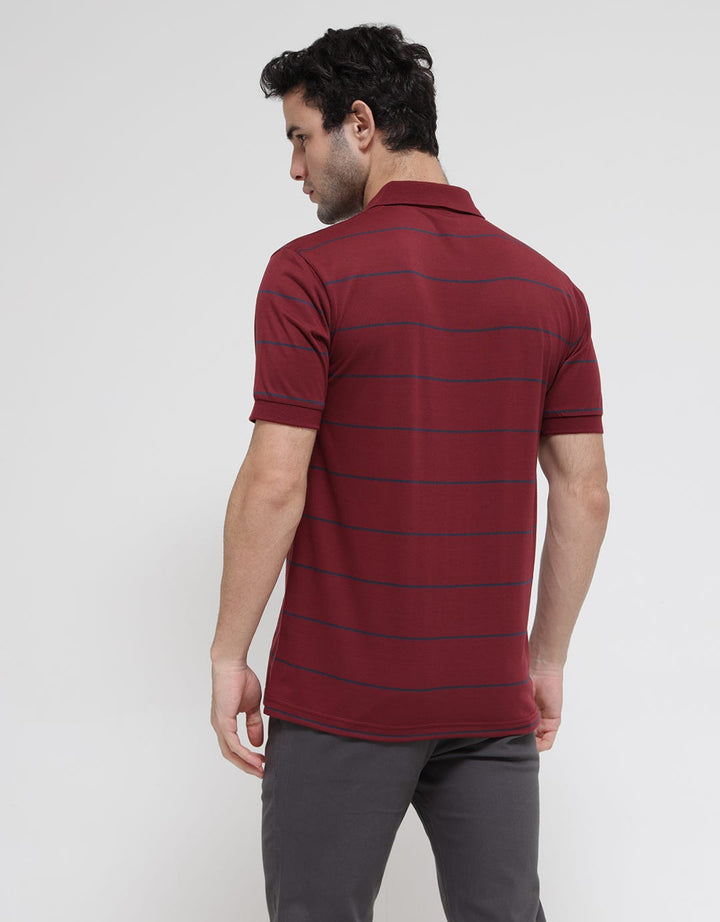 Anyday Stripe Casual Polo Shirt Men